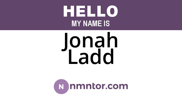 Jonah Ladd