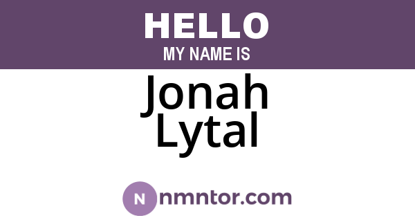 Jonah Lytal