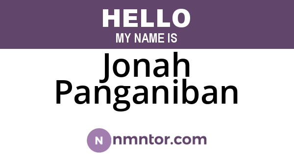 Jonah Panganiban