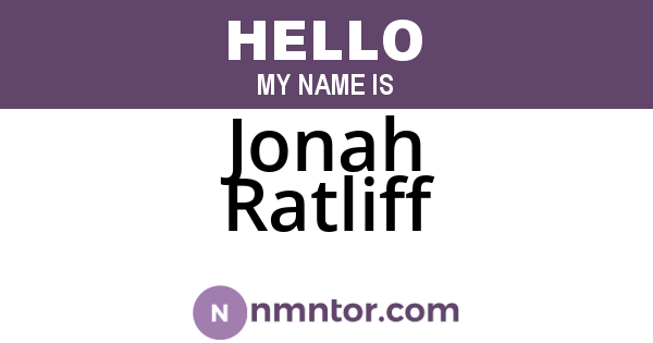 Jonah Ratliff