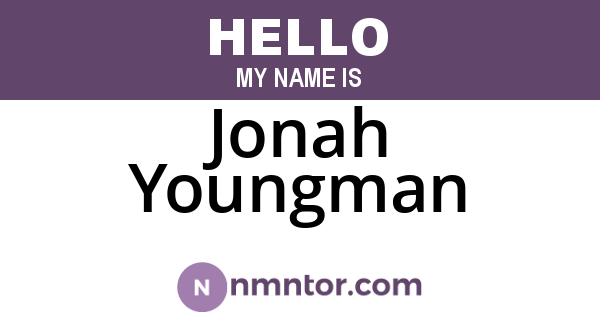 Jonah Youngman
