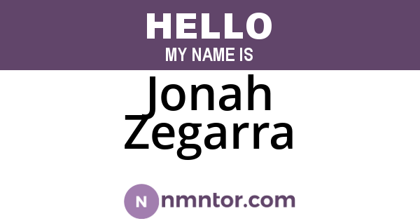 Jonah Zegarra