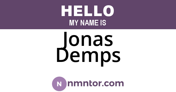 Jonas Demps