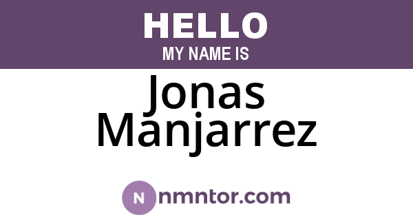 Jonas Manjarrez