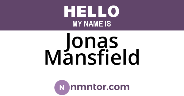 Jonas Mansfield