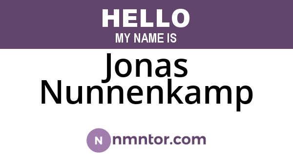 Jonas Nunnenkamp