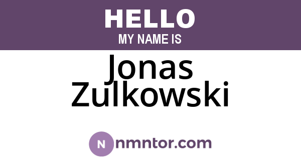 Jonas Zulkowski