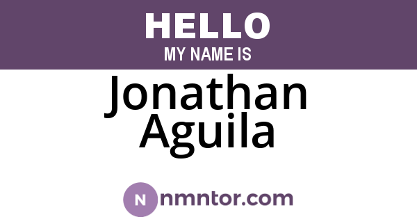 Jonathan Aguila