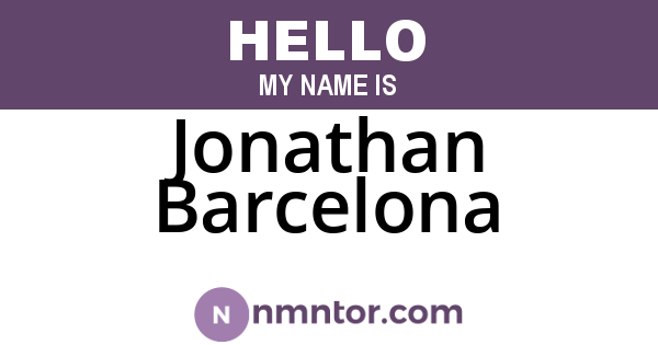 Jonathan Barcelona