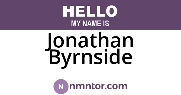 Jonathan Byrnside