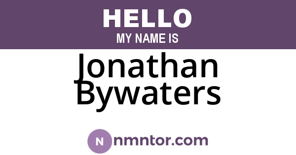 Jonathan Bywaters