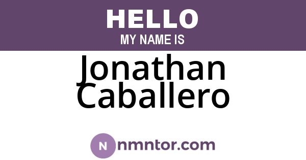 Jonathan Caballero