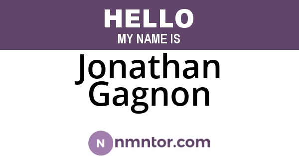 Jonathan Gagnon