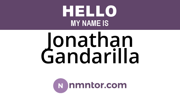Jonathan Gandarilla