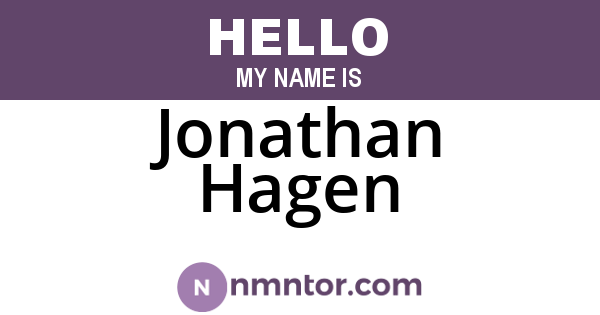 Jonathan Hagen