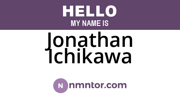 Jonathan Ichikawa
