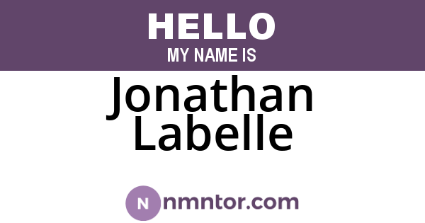 Jonathan Labelle