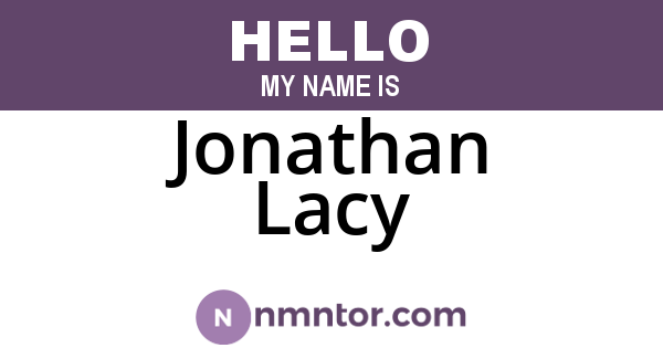 Jonathan Lacy