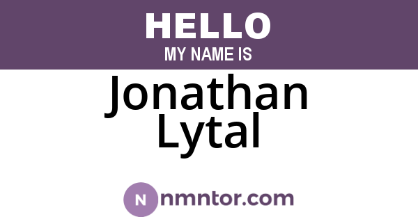 Jonathan Lytal