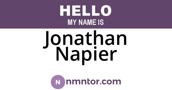 Jonathan Napier