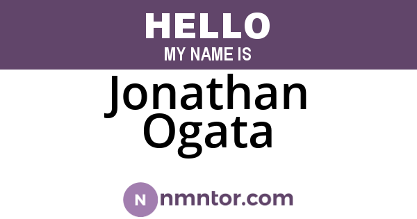 Jonathan Ogata