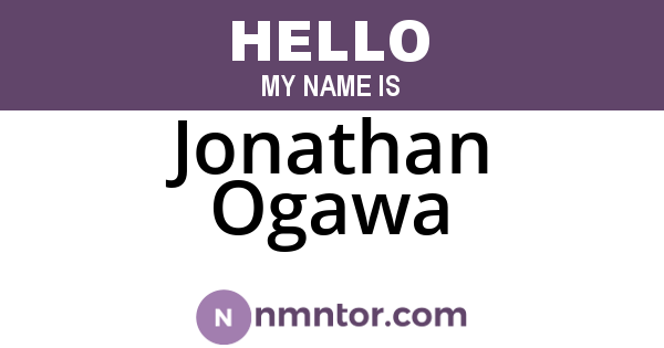 Jonathan Ogawa