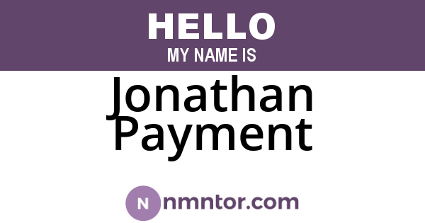 Jonathan Payment