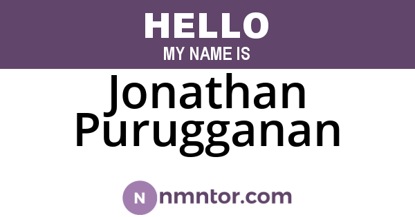 Jonathan Purugganan