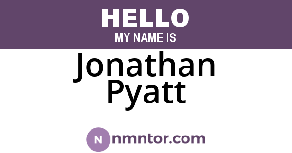 Jonathan Pyatt
