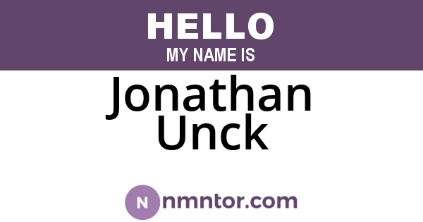 Jonathan Unck