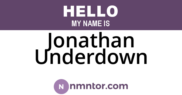 Jonathan Underdown