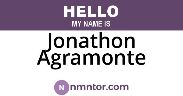 Jonathon Agramonte