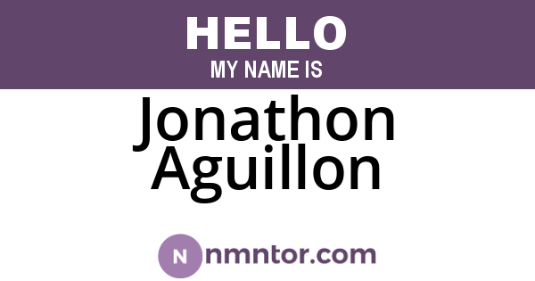 Jonathon Aguillon
