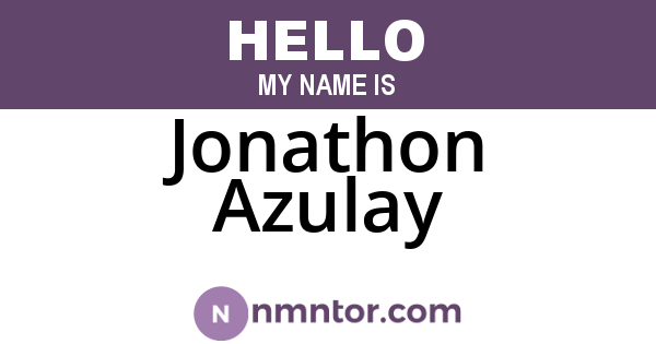 Jonathon Azulay