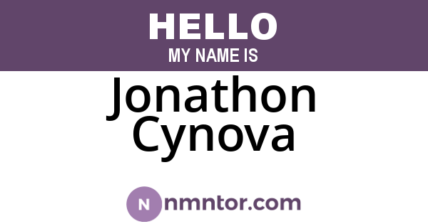 Jonathon Cynova