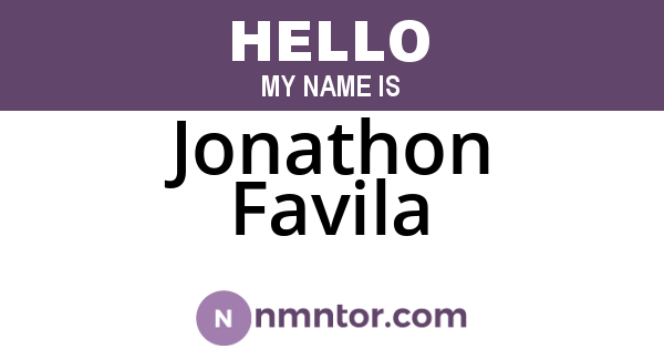 Jonathon Favila