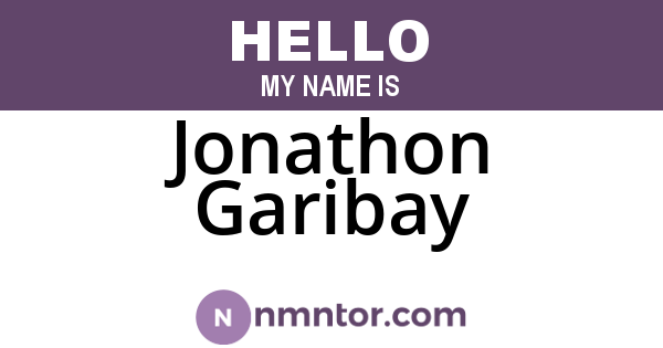 Jonathon Garibay