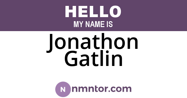 Jonathon Gatlin