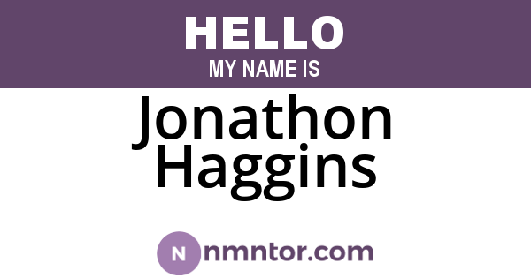 Jonathon Haggins
