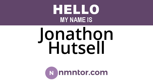 Jonathon Hutsell