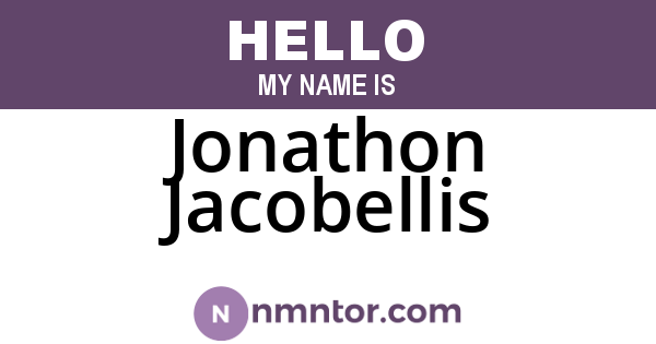 Jonathon Jacobellis