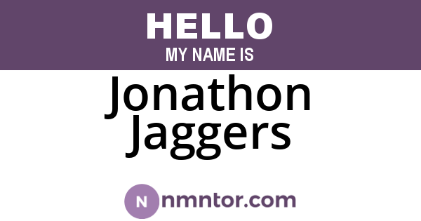 Jonathon Jaggers