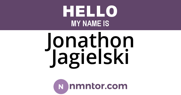 Jonathon Jagielski