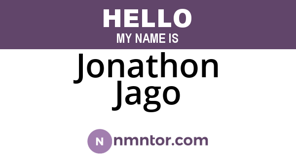 Jonathon Jago