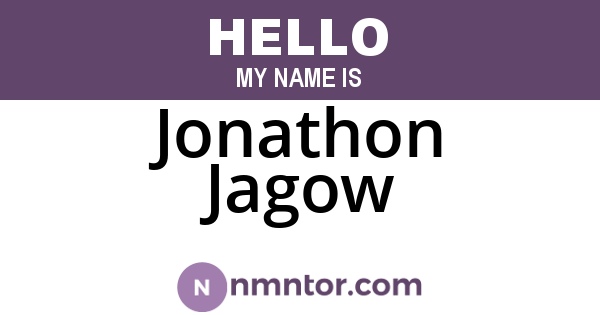 Jonathon Jagow