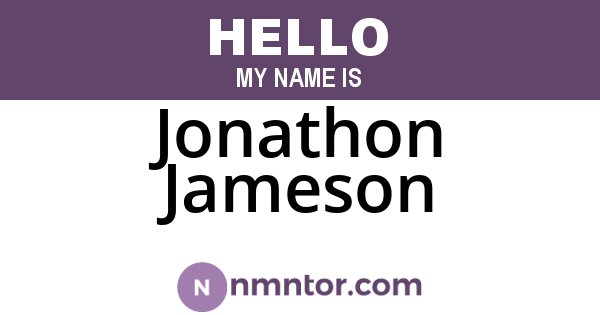 Jonathon Jameson
