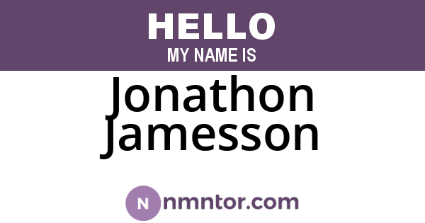 Jonathon Jamesson