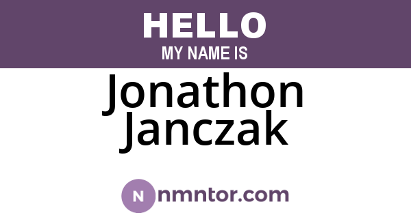 Jonathon Janczak