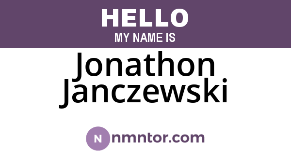 Jonathon Janczewski