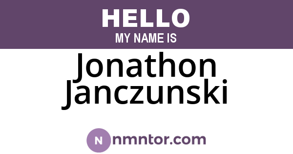 Jonathon Janczunski